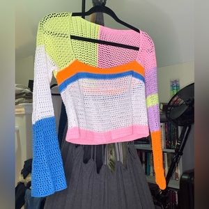 Colorblock SHEIN woven top